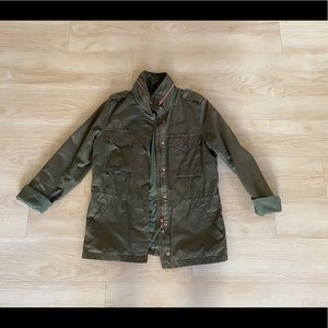 H&M Utility jacket US size 6 in olive green color